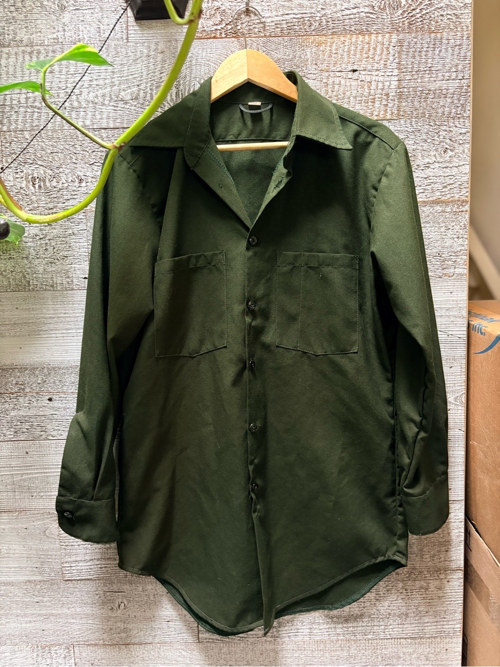 Calberta Manufacturing | Men's Long Nomex III Aramid Workwear Shirt - M, Green
